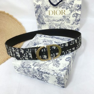 thắt lưng thời trang CD dior montaigne da thật cao cấp