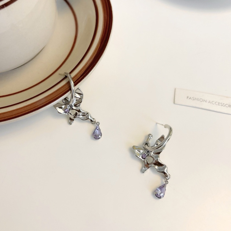 Bông Tai Hình Bướm Dáng Dài Phong Cách Thời Trang retro Dành Cho Nữ