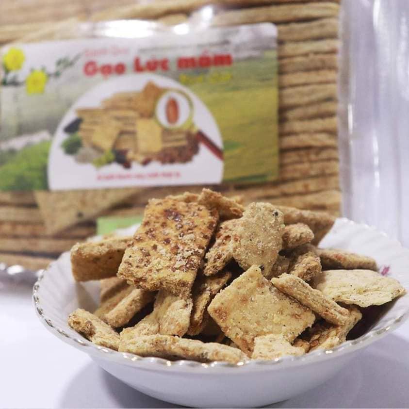 BÁNH QUY GẠO LỨT MẦM  NHIỀU VỊ  dành cho người ăn thực dưỡng, ăn chay, ăn ít đường