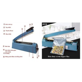 Máy Hàn Miệng Túi Dập Tay PFS 200MM