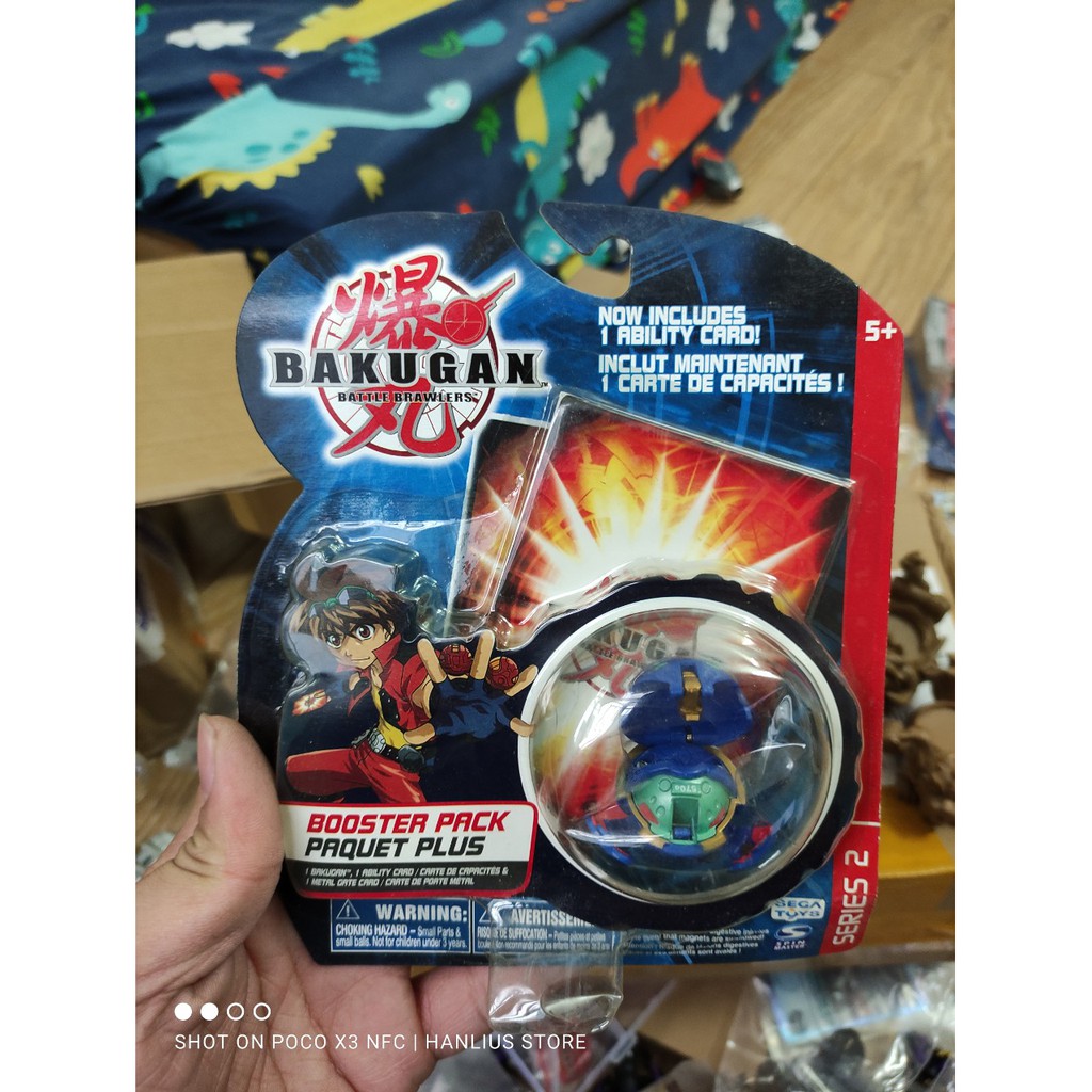 mô hình bakugan chính hãng 2nd season 1 STINGLASH mini xanh