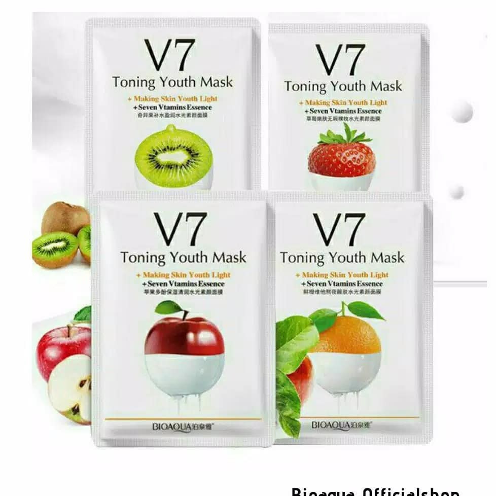 COMBO 50 MIẾNG Mặt nạ V7 Toning Youth Mask nội địa Trung BIOAQUA