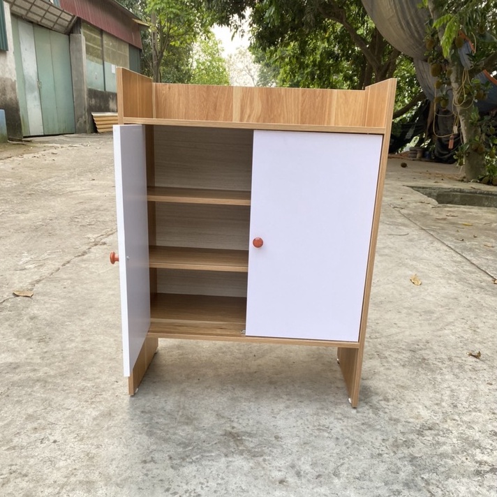 Tủ Để Giày Dép 2 Cánh Trắng 4 Ngăn mới nhất 2022
