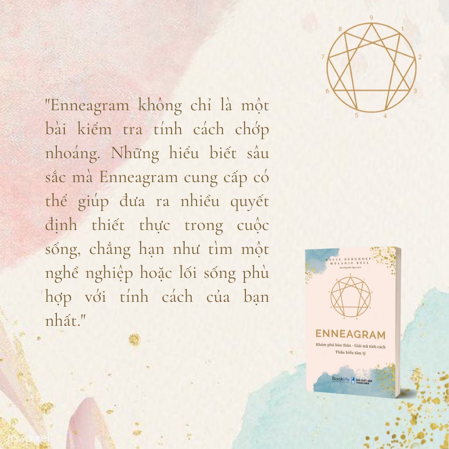 Sách - Enneagram - Khám phá bản thân Giải mã tính cách Thấu hiểu tâm lý - Kacie Berghoef &amp; Melanie Bell