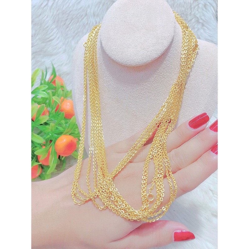 dây chuyền công nữ mạ vàng đơn giản xinh xắn