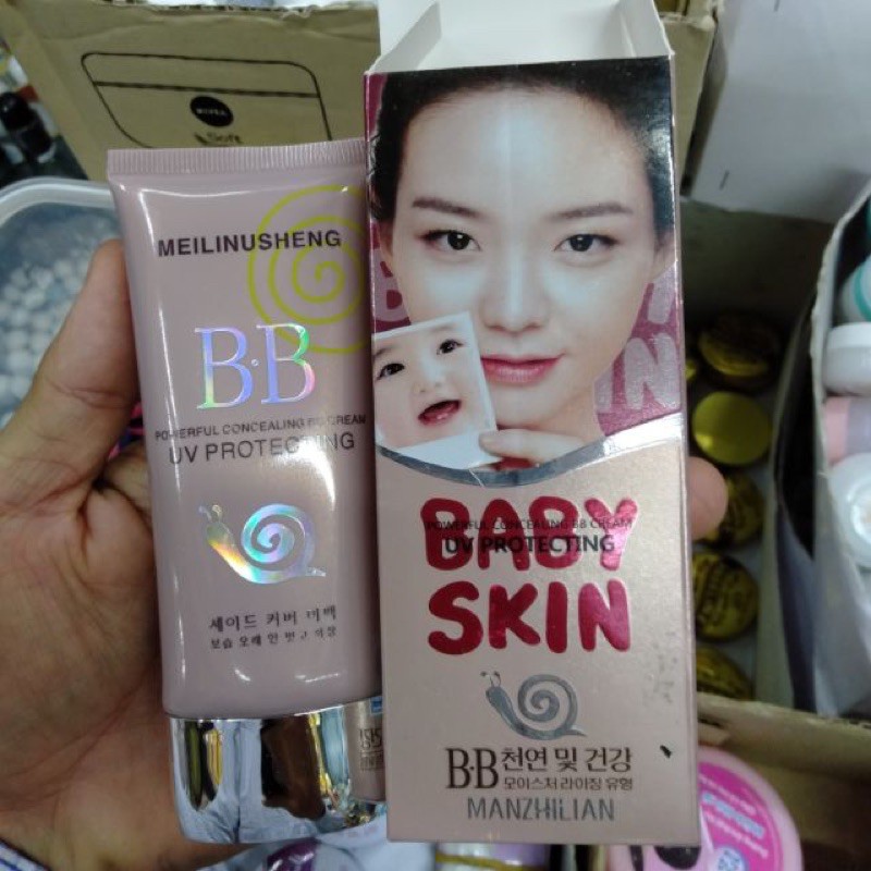 Kem nền BB Baby Skin tinh chất ốc sên lên tông trắng mịn dùng được cho da mụn , da nhạy cảm  [ GIÁ GỐC] | BigBuy360 - bigbuy360.vn