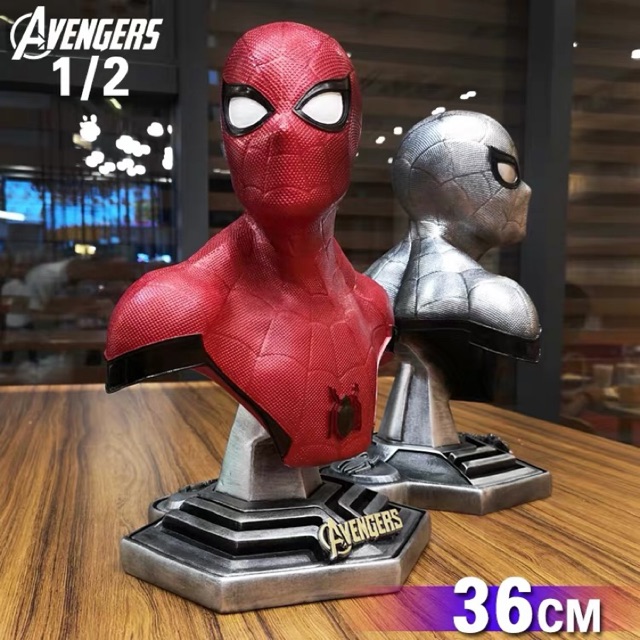 Mô hình tượng bán thân Người Nhện Spider Man 36cm