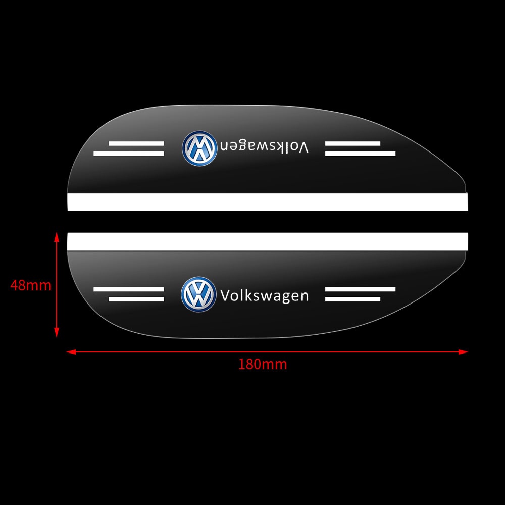 VOLKSWAGEN Set 2 Ốp Bảo Vệ Kính Chiếu Hậu Chống Nước Mưa Cho VW Polo Fox Up Golf Gol Voyage Beetle T2 Santana