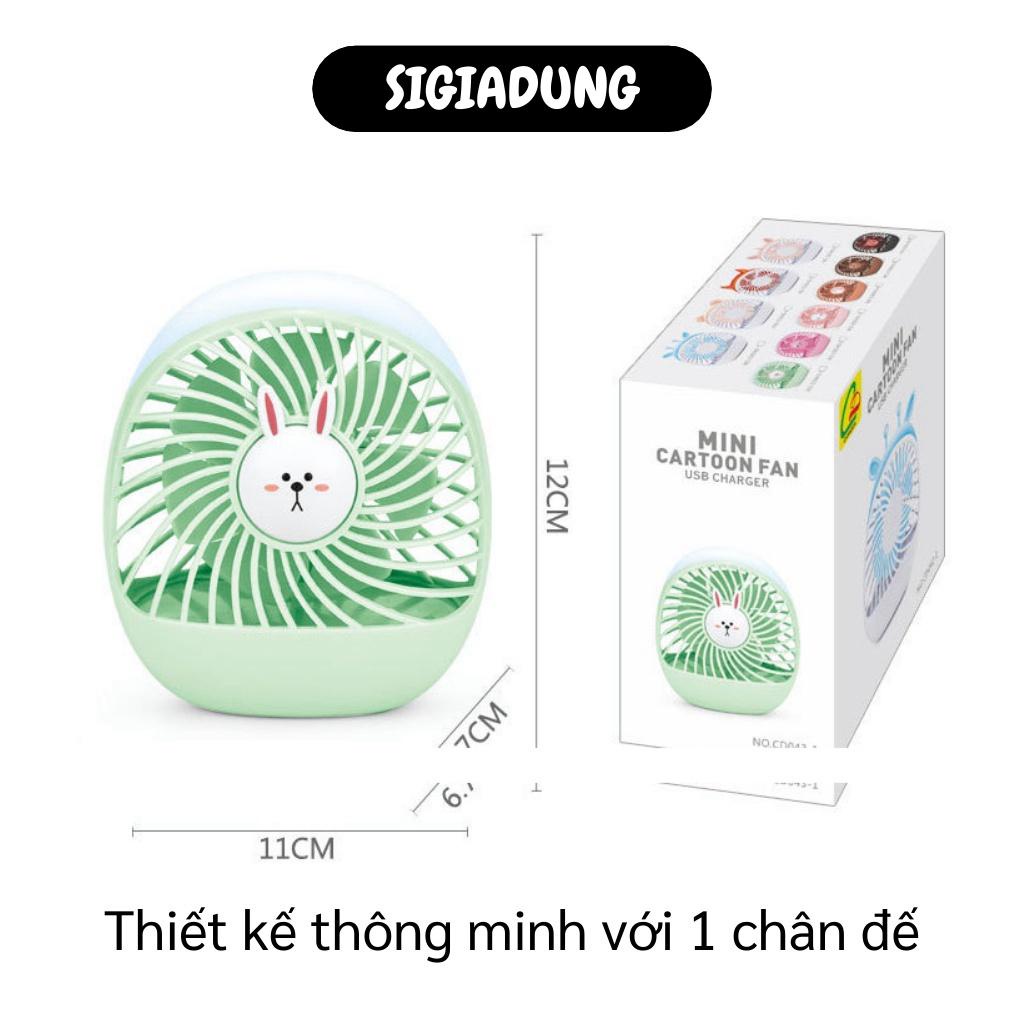 GIÁ SỈ Quạt mini để bàn có đèn, kiểu dáng nhỏ gọn thuận tiện cho bạn mang theo bên mình, sạc cổng USB 7620