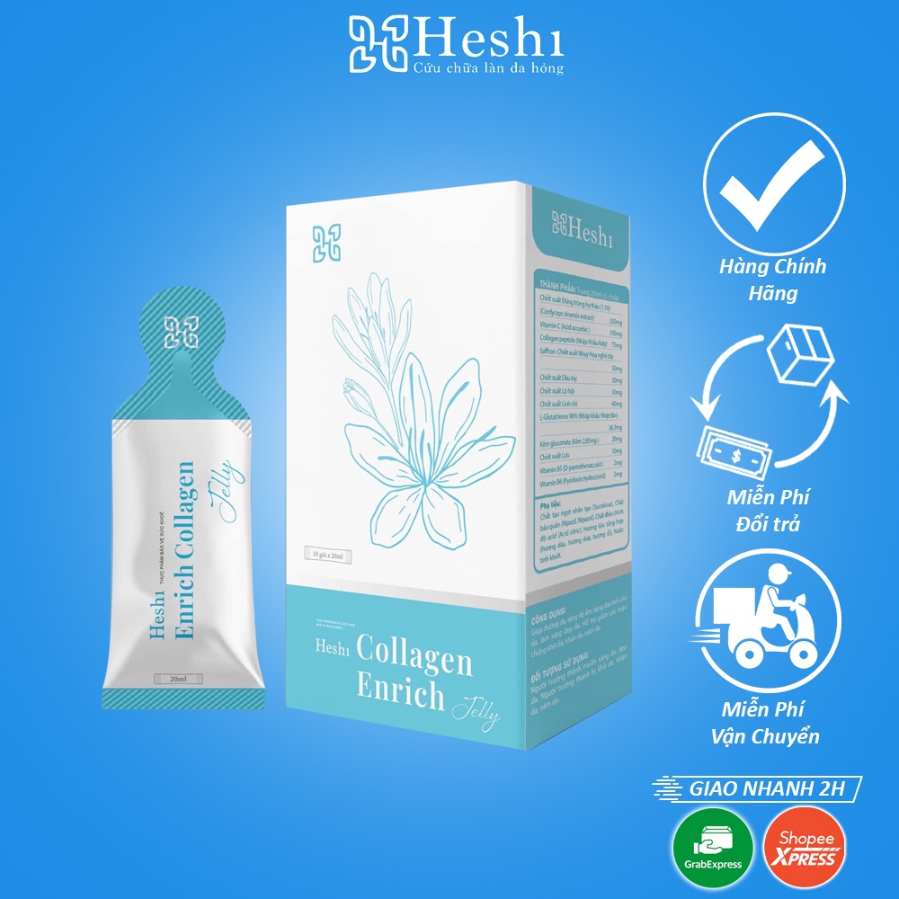 Collagen Heshi Enrich Jelly - Thần dược cho làn da tươi trẻ
