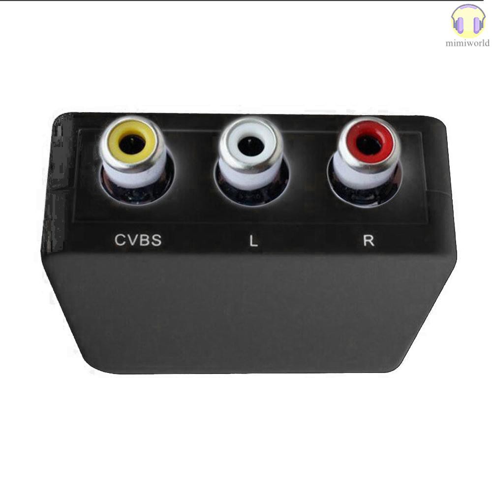 MIWO AV to HDMI Scalar Converter Video Composite Adapter Box Mini RCA AV CVBS to HDMI Converter | BigBuy360 - bigbuy360.vn