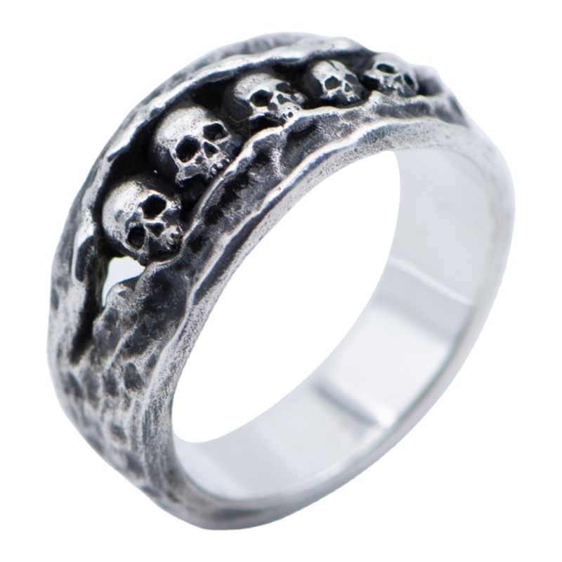 Nhẫn Hình Đầu Lâu Phong Cách Gothic