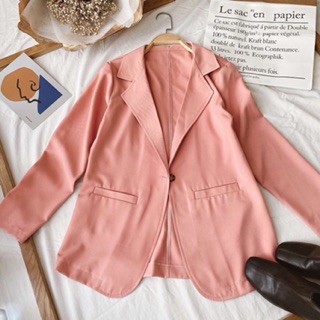 Áo Blazer màu hồng