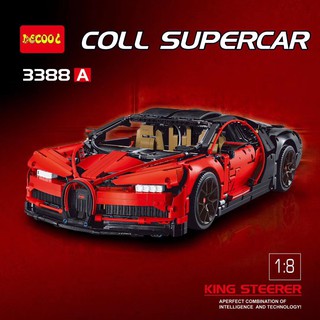 DECOOL 3388 - 20086 - LEGO TECHNIC 90056 SIÊU XE BUGATTI CHIRON LIMITED PHIÊN BẢN ĐỎ VÀ ĐEN 109