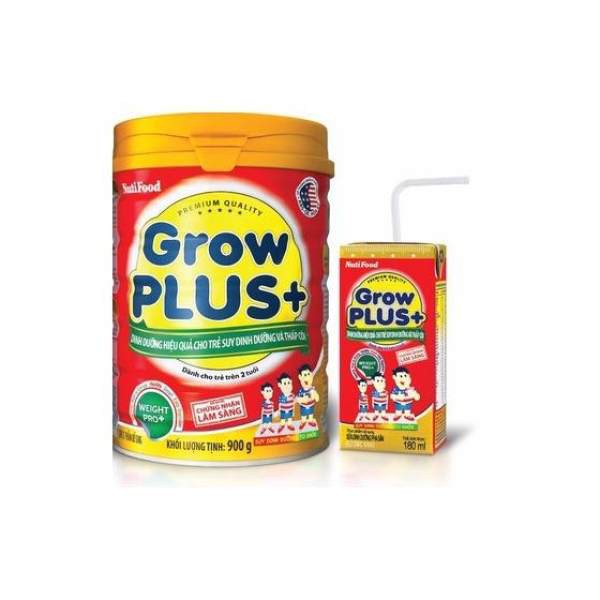 (Nhập MKBCT11 hoàn 5%) Sữa Nutifood Grow plus đỏ lon 900g