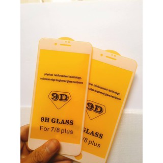 Kính cường lực 9d iphone 7plus/8plus trắng siêu bền