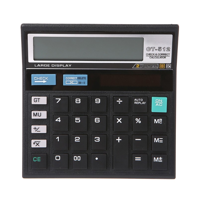 Máy Tính Để Bàn 12 Chữ Số Sử Dụng Năng Lượng Mặt Trời Calculator Ct-512