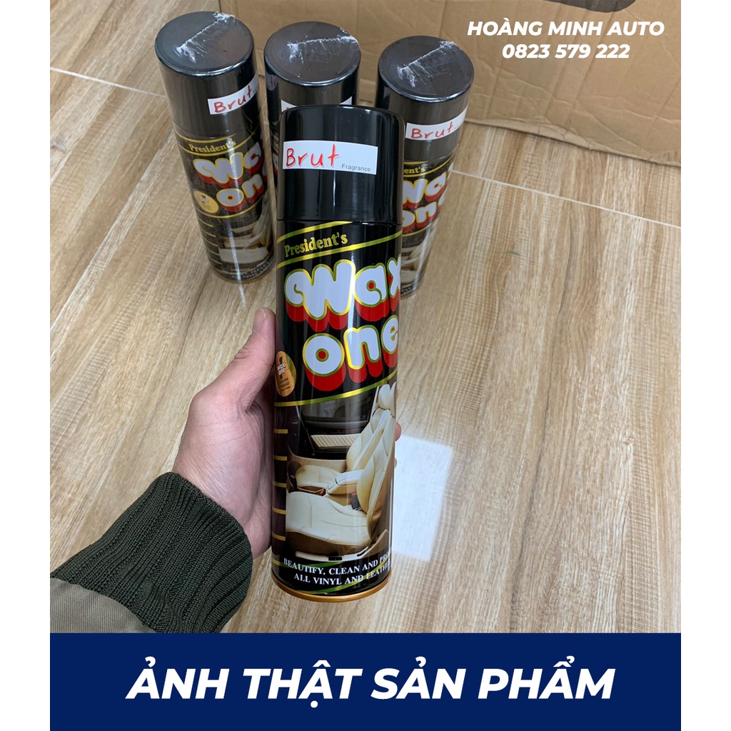 Chai xịt đánh bóng da cao cấp Wax One 450ml