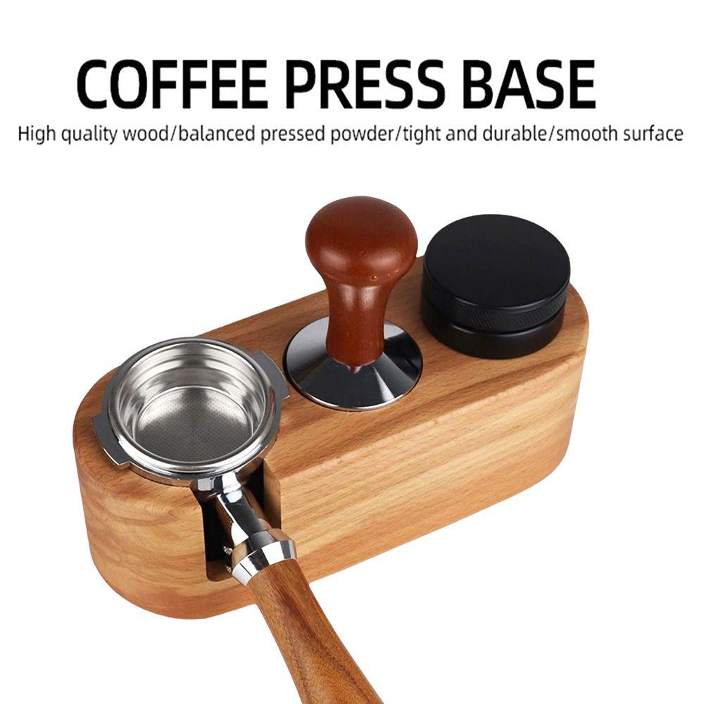 CONOPERY Giá Đỡ Bộ Lọc Cà Phê Espresso Bằng Gỗ Ba Lỗ Trang Trí Nhà Ở / Quán Bar
