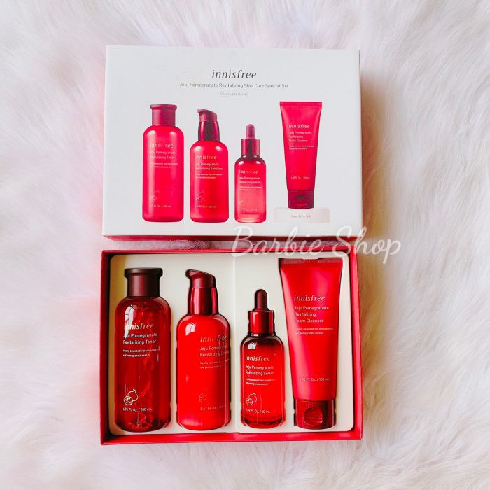 Set Dưỡng 4 món Lựu Innisfree Pomegranate Revitalizing Skin Care Special Set