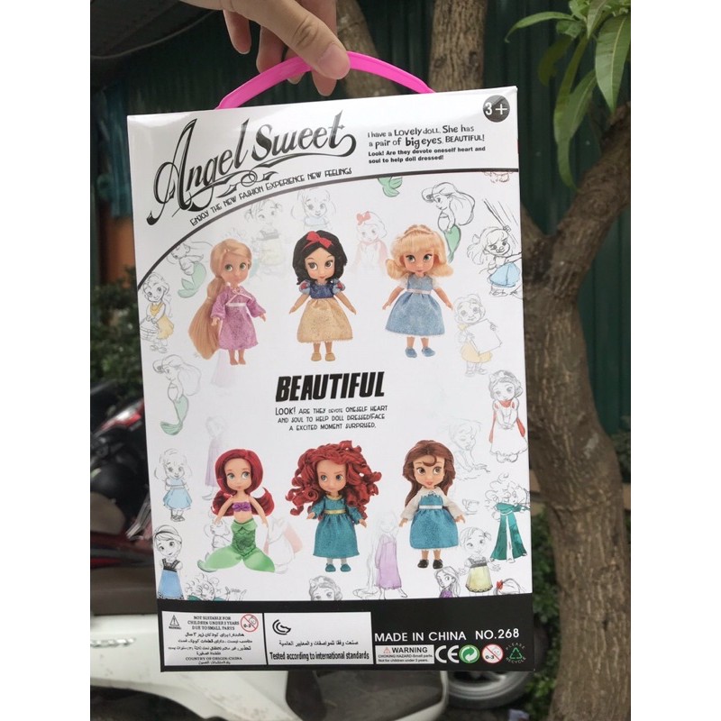 Sét 6 công chúa disney cho bé quà tặng 1/6