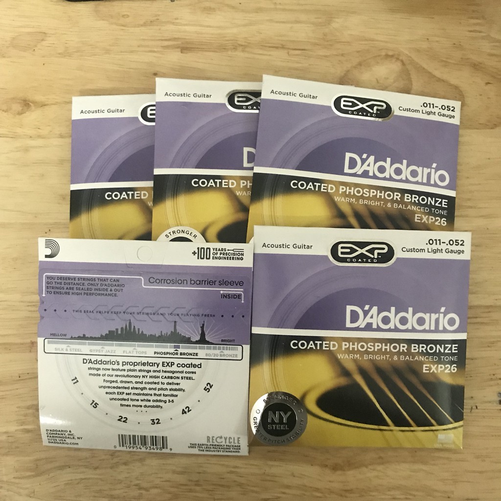 Dây đàn ghita D’Addario  EPX26, Dây đàn Guitar Acoustic D'Addario EXP26