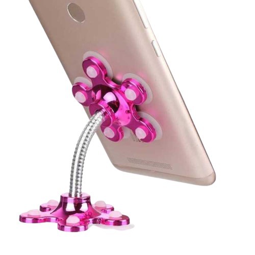 Giá đỡ điện thoại hình bông hoa 2 đế hít siêu khỏe - Kẹp điện thoại 2 đầu chân không hình bông hoa | BigBuy360 - bigbuy360.vn