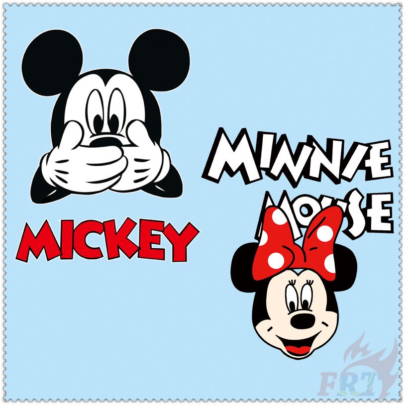 1 miếng dán vinyl in nhiệt hình Mickey/Minnie DIY