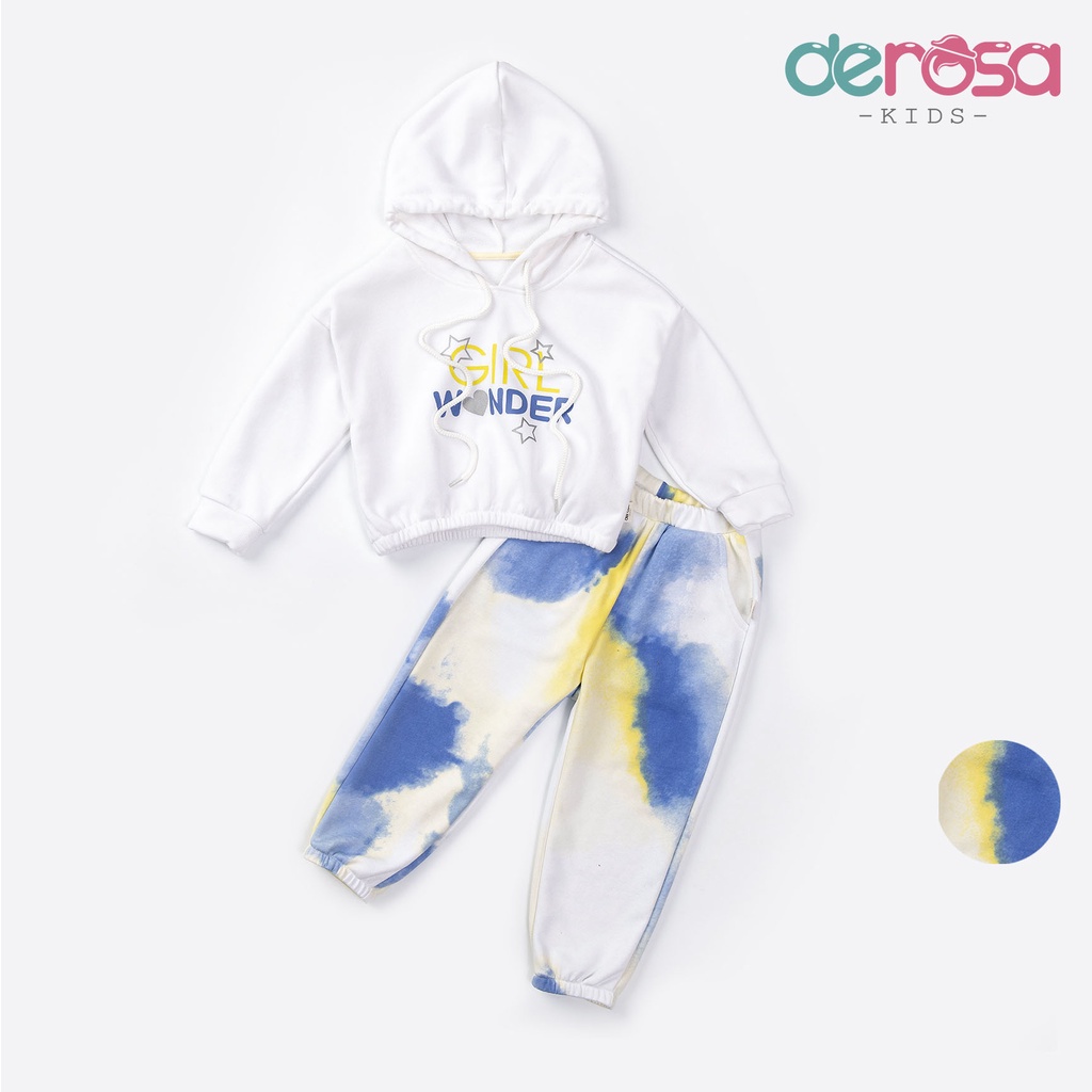 Bộ quần áo hoodie cho bé gái và bé trai DEROSA KIDS từ 2 đến 6 tuổi 651-1049