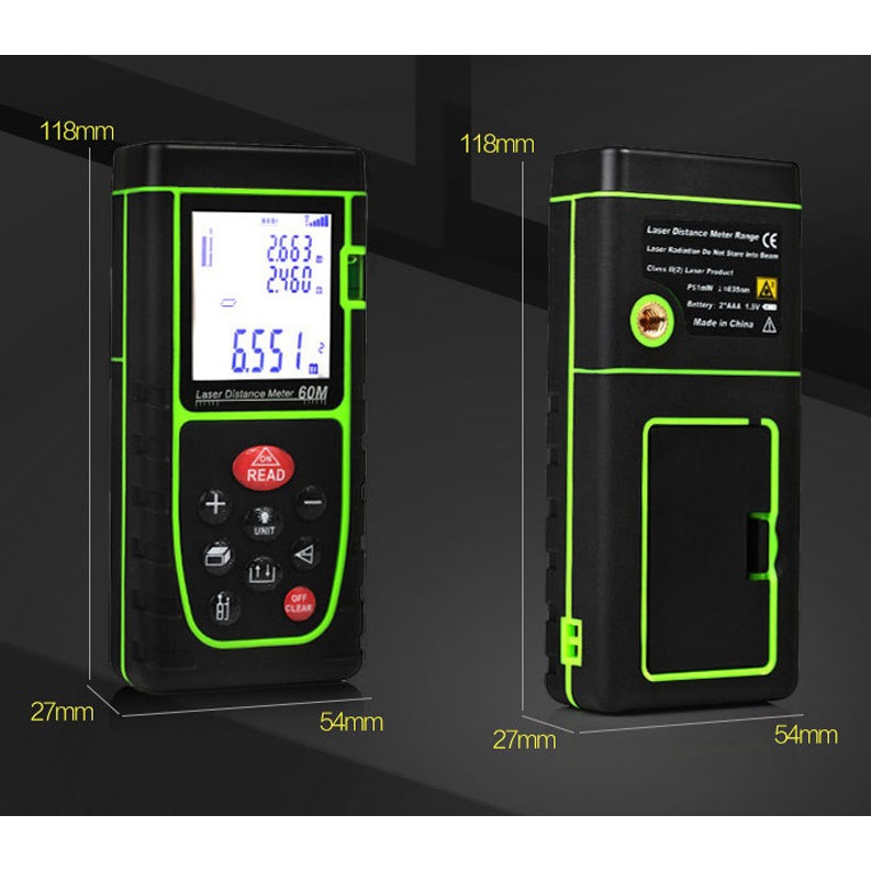Máy Đo Khoảng Cách Laser Cầm Tay 40M OQ-40/40S Có Màn Hình LCD