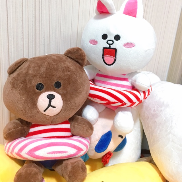 Bộ đôi 2 chú Gấu bông Brown & thỏ xinh xắn 30cm