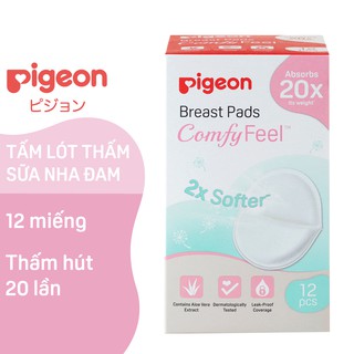 Tấm lót thấm sữa nha đam Pigeon 12 miếng