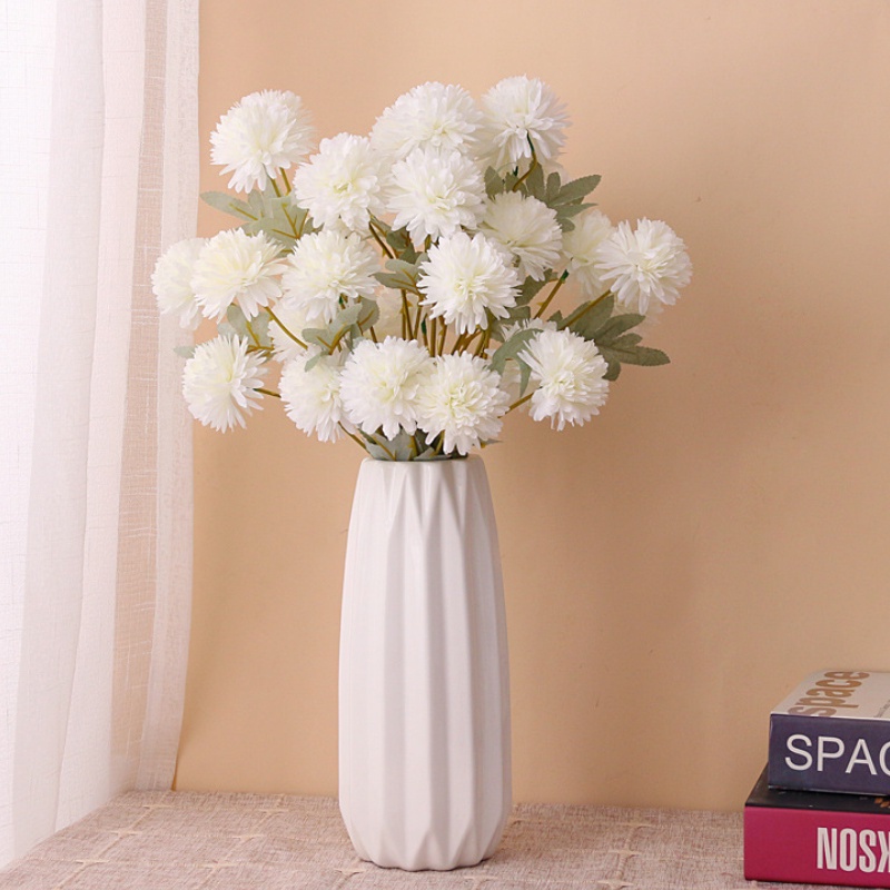 Hoa cúc giả cúc pansy 1 cành 3 bông trang trí nhà cửa, quán cafe, decor phòng, phụ kiện chụp ảnh - Endy Shop