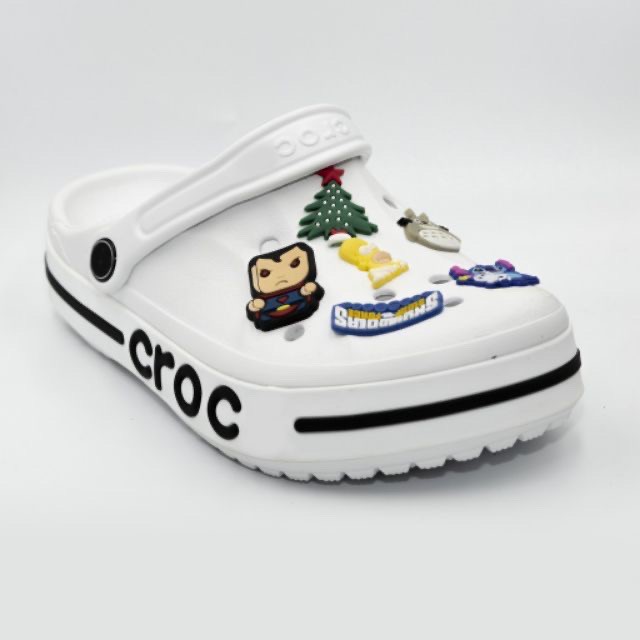 Dép cross baya sục bít đầu cho nam và nữ đủ size 36, 37, 38, 39, 40, 41, 42, 43, 44, full màu trắng hàng xuất khẩu