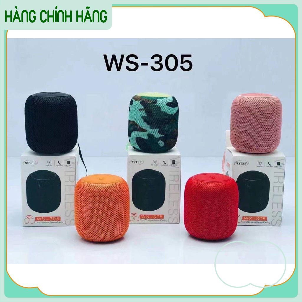 Loa Bluetooth Wster WS 305 mini, loa cầm tay bass mạnh cho laptop pc  Chính Hãng BH 12 Tháng