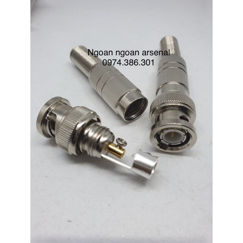 Jack rắc BNC, Jack camera SDI hàn, bắt vít kim mạ vàng mạ bạc cao cấp