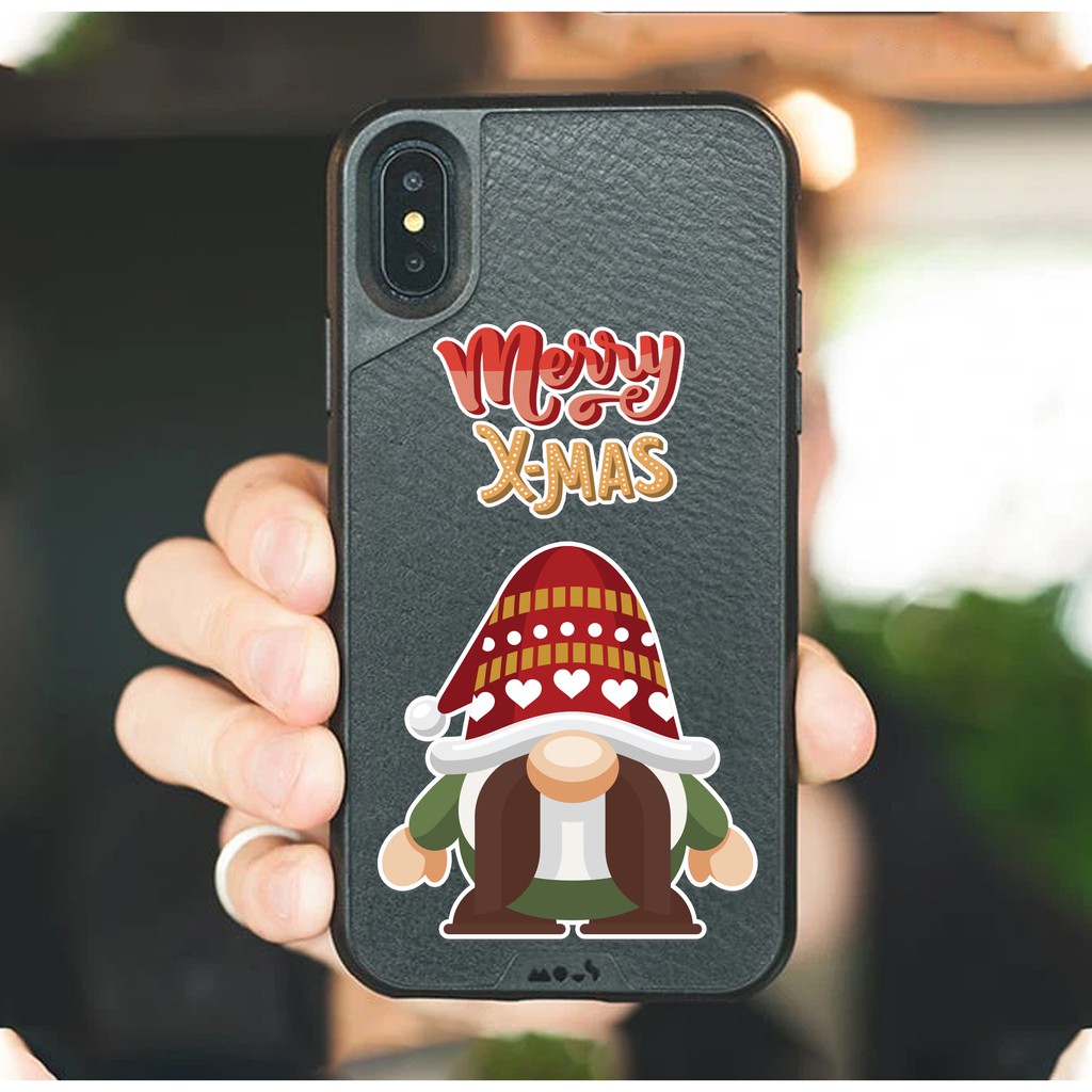 Sticker Trang Trí Noel Mã 01 - Sticker Dán Mũ Bảo Hiểm , Hình Dán Trang Trí Laptop , Điện Thoại Chất Liệu Chống Nước