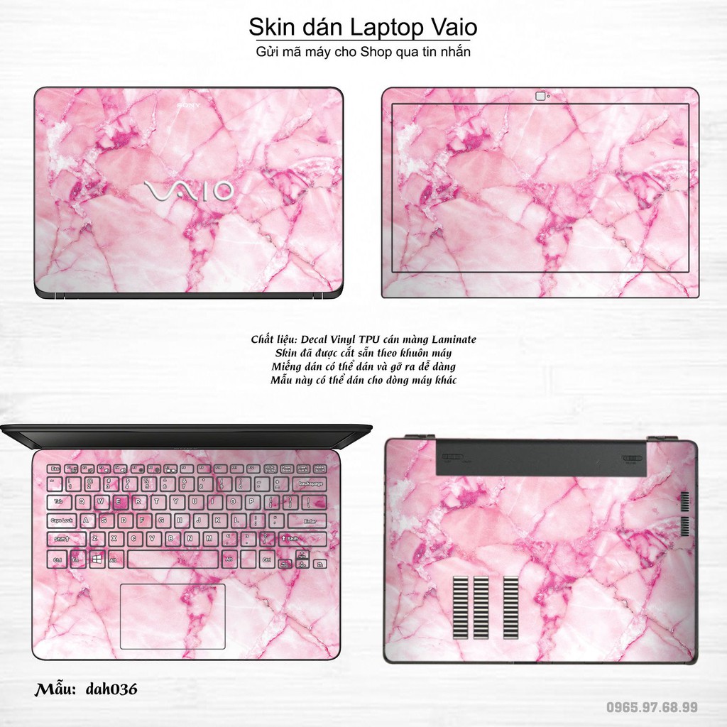 Skin dán Laptop Sony Vaio in hình vân đá _nhiều mẫu 2 (inbox mã máy cho Shop)