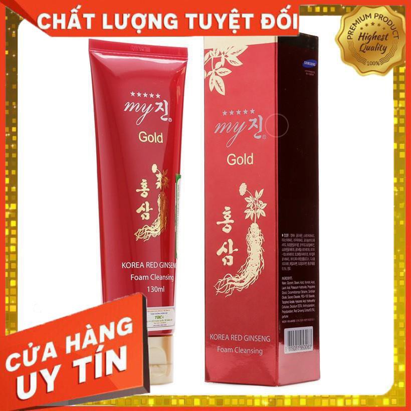 Sữa rửa mặt sâm đỏ My Gold Korea Red Ginseng Foam Cleanser 130ml