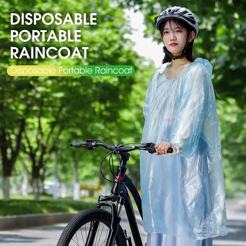 Áo mưa dùng một lần WEST BIKING chống thấm nước tiện dụng khi chạy xe đạp