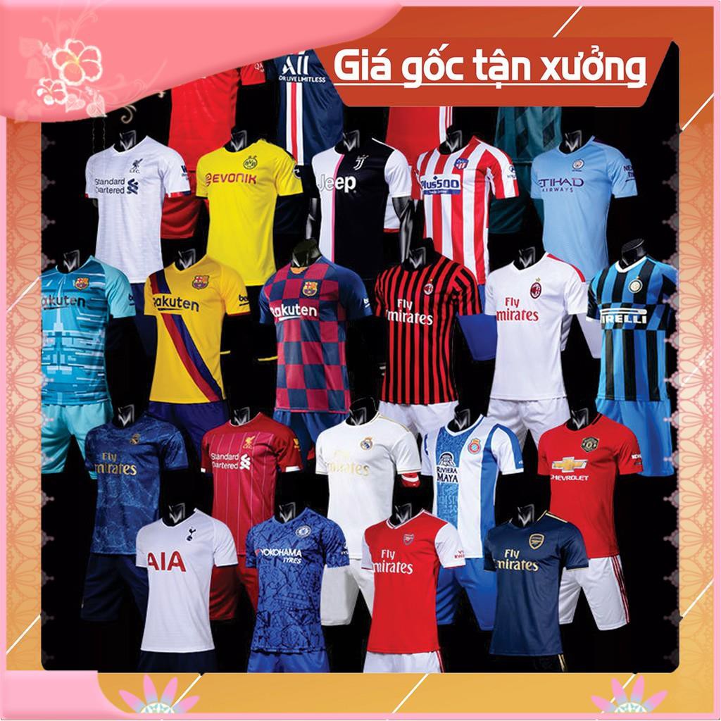 ÁO BÓNG ĐÁ CLB THUN LẠNH CAO CẤP MU BARCA REAL JUVE CHELSEA ARSENAL MAN CITY,...