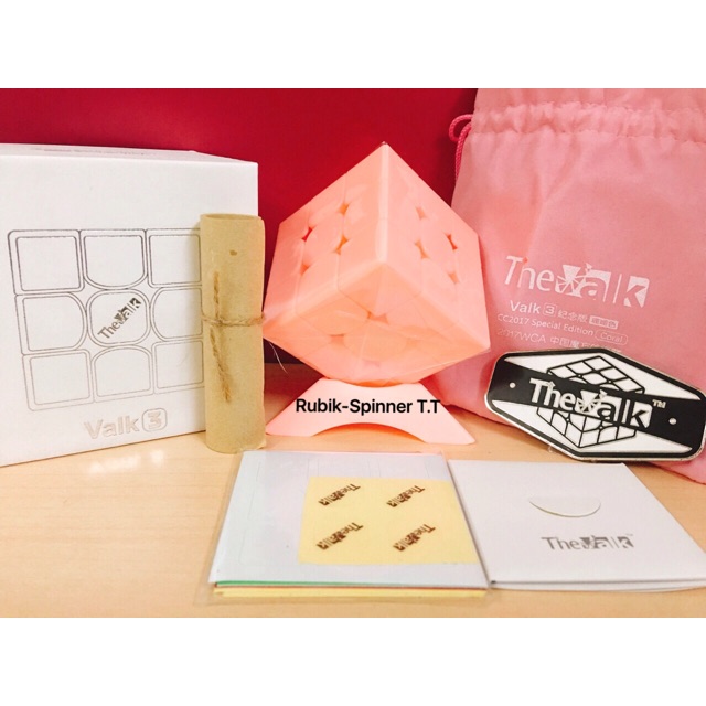 Rubik 3x3 Qiyi The Valk 3 Coral Pink 3x3x3 LE - Tặng qiyi lube