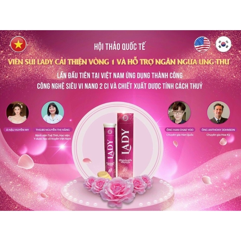 Viên sủi Lady tăng size vòng 1 hiệu quả