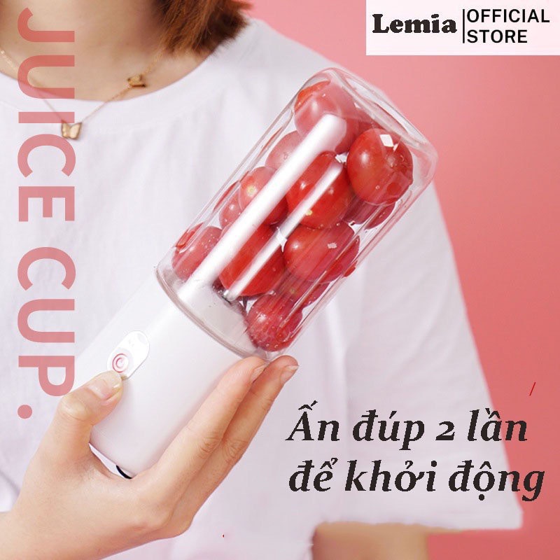 Máy Xay Sinh Tố Cầm Tay Đa Năng Juicing Cup Với Dao 6 Lưỡi Xay Cực Nhanh