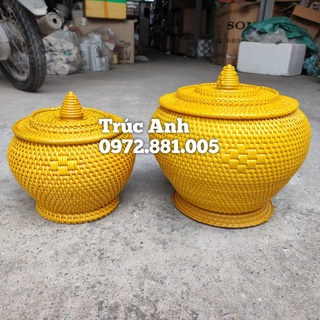 Giỏ ủ , giỏ đựng tích bằng mây cao cấp