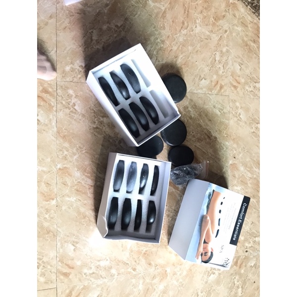 Bộ đá nóng masager body 16 viên đá dày 8*8