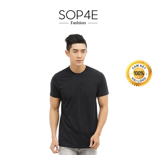 Áo thun nam nữ trơn cổ tròn Unisex NoB Sop4E Fashion