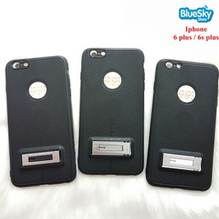 Ốp lưng Iphone 6 Plus / 6s Plus Motomo giả da cao cấp có chân chống và đế hít