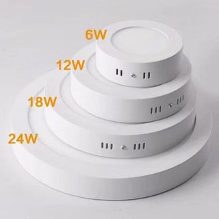 Đèn Led Ốp Trần Ốp Nổi Tròn/Vuông 12W 18W 24W Siêu Tiết Kiệm Điện.