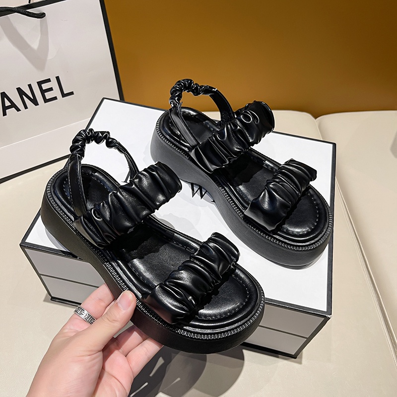 Sandal Hở Ngón Đế Dày Chống Trượt Thời Trang Mùa Hè Dành Cho Nữ 2022